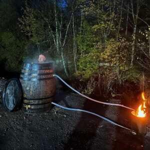 500L Log Burning Barrel