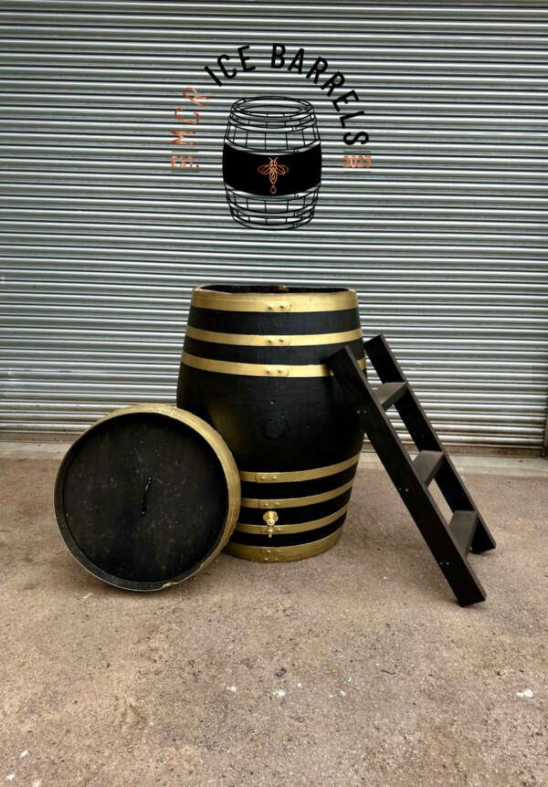 500L Black / Gold + Curved Barrel Step