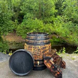 500L Sanded + Curved Rustic Step